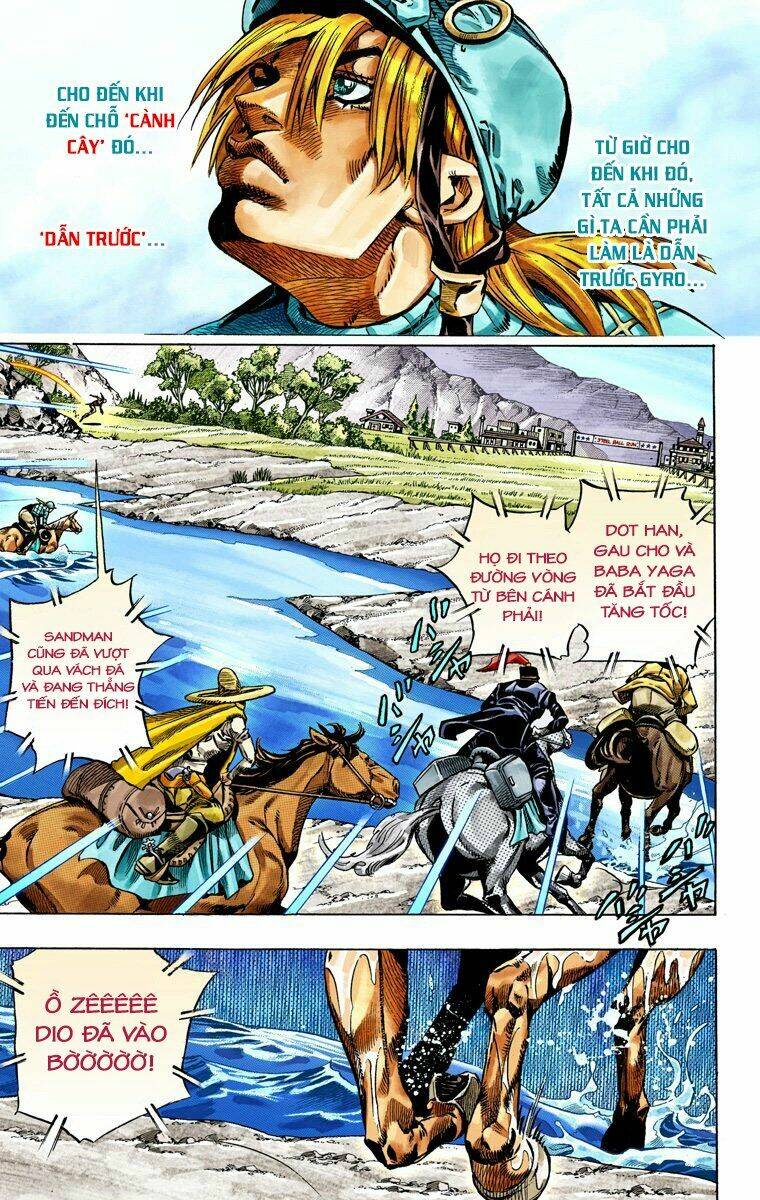 cuộc phiêu lưu bí ẩn phần 7: steel ball run chapter 32: Đích đến chặng 3 - thành phố canon - Next chapter 33: thế giới của người đàn ông đích thực - phần 1