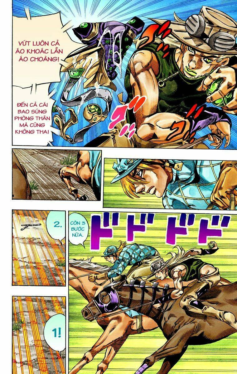 cuộc phiêu lưu bí ẩn phần 7: steel ball run chapter 32: Đích đến chặng 3 - thành phố canon - Next chapter 33: thế giới của người đàn ông đích thực - phần 1