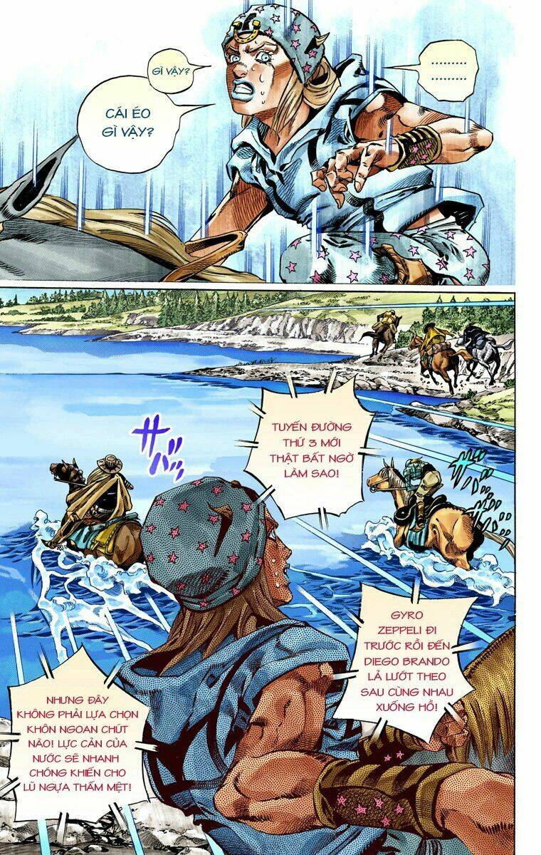 cuộc phiêu lưu bí ẩn phần 7: steel ball run chapter 32: Đích đến chặng 3 - thành phố canon - Next chapter 33: thế giới của người đàn ông đích thực - phần 1