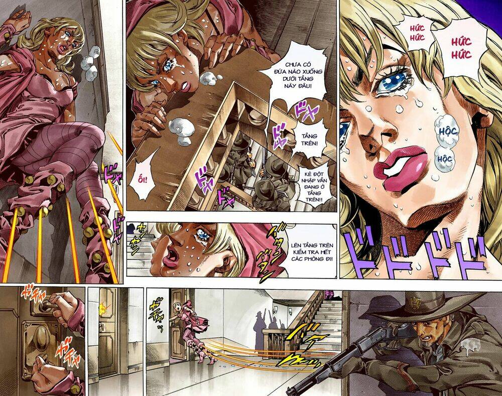 cuộc phiêu lưu bí ẩn phần 7: steel ball run chapter 37: bia mộ xanh phần 2 - Next chapter 38: catch the rainbow phần 1