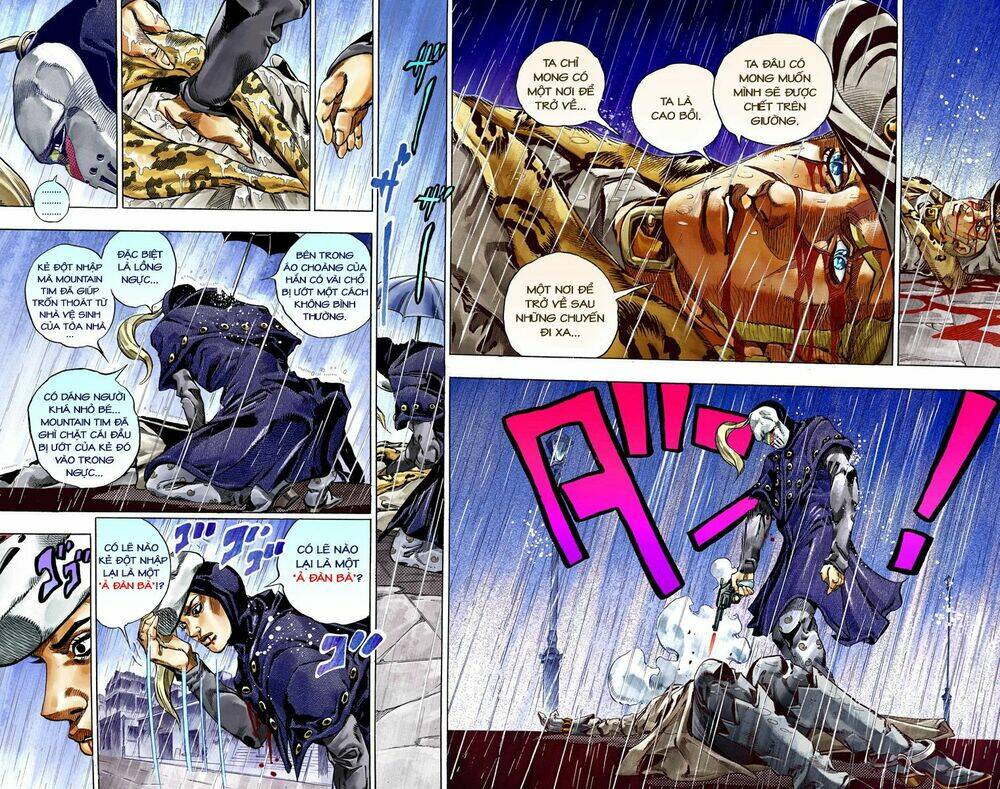 cuộc phiêu lưu bí ẩn phần 7: steel ball run chapter 37: bia mộ xanh phần 2 - Next chapter 38: catch the rainbow phần 1