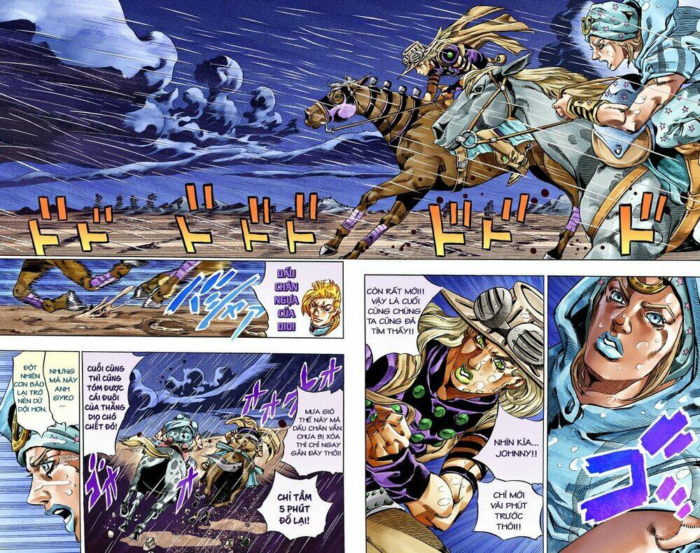 cuộc phiêu lưu bí ẩn phần 7: steel ball run chapter 37: bia mộ xanh phần 2 - Next chapter 38: catch the rainbow phần 1