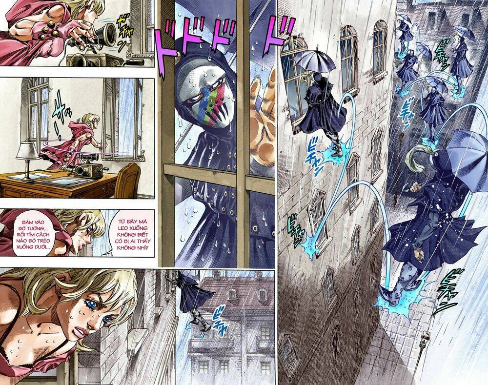 cuộc phiêu lưu bí ẩn phần 7: steel ball run chapter 37: bia mộ xanh phần 2 - Next chapter 38: catch the rainbow phần 1