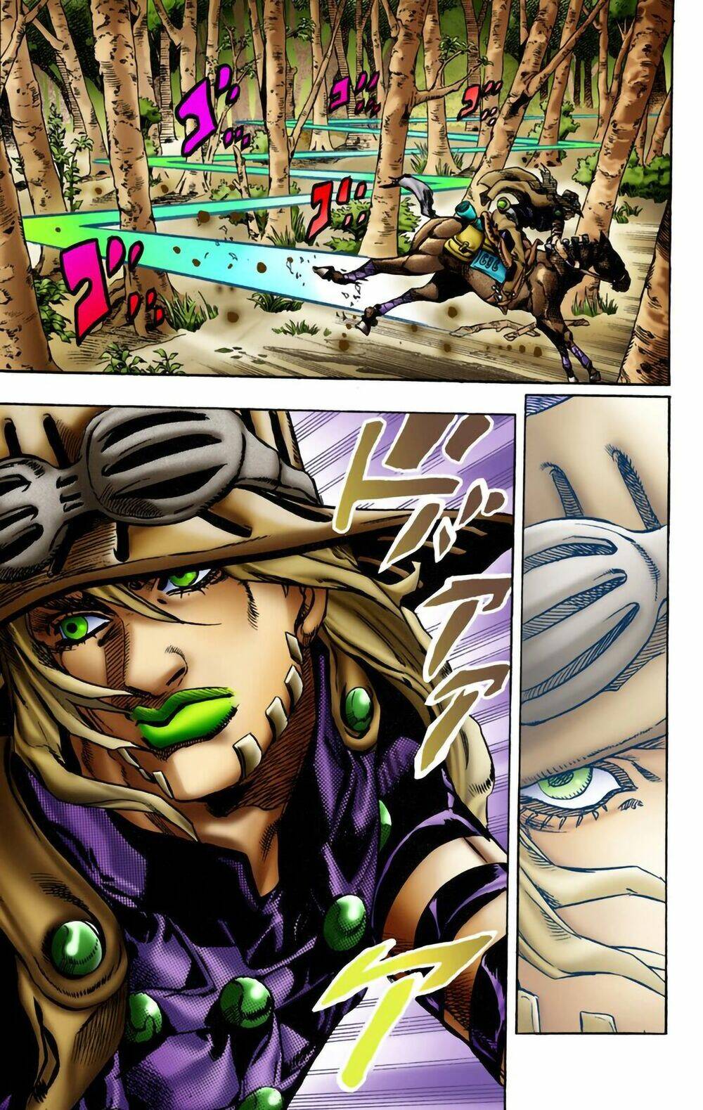 cuộc phiêu lưu bí ẩn phần 7: steel ball run chapter 8: - băng rừng - Next chapter 9: - xuống dốc