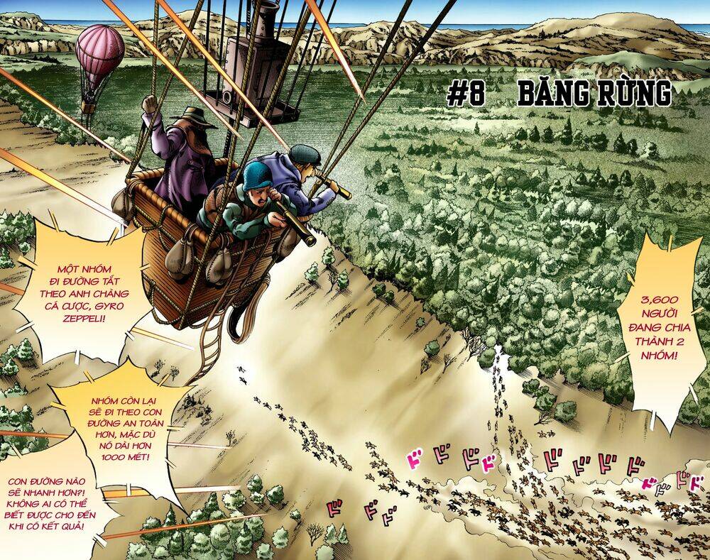 cuộc phiêu lưu bí ẩn phần 7: steel ball run chapter 8: - băng rừng - Next chapter 9: - xuống dốc