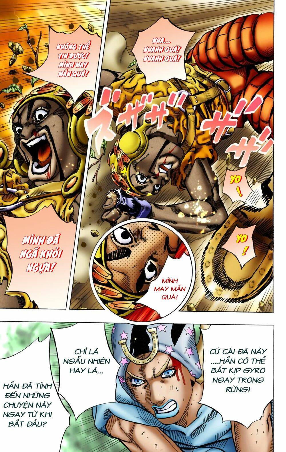 cuộc phiêu lưu bí ẩn phần 7: steel ball run chapter 8: - băng rừng - Next chapter 9: - xuống dốc