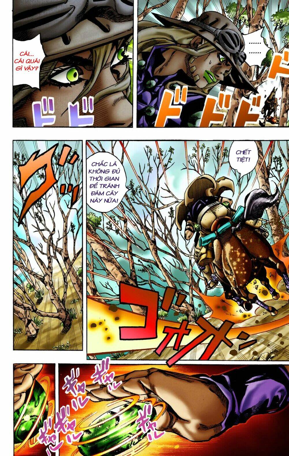 cuộc phiêu lưu bí ẩn phần 7: steel ball run chapter 8: - băng rừng - Next chapter 9: - xuống dốc