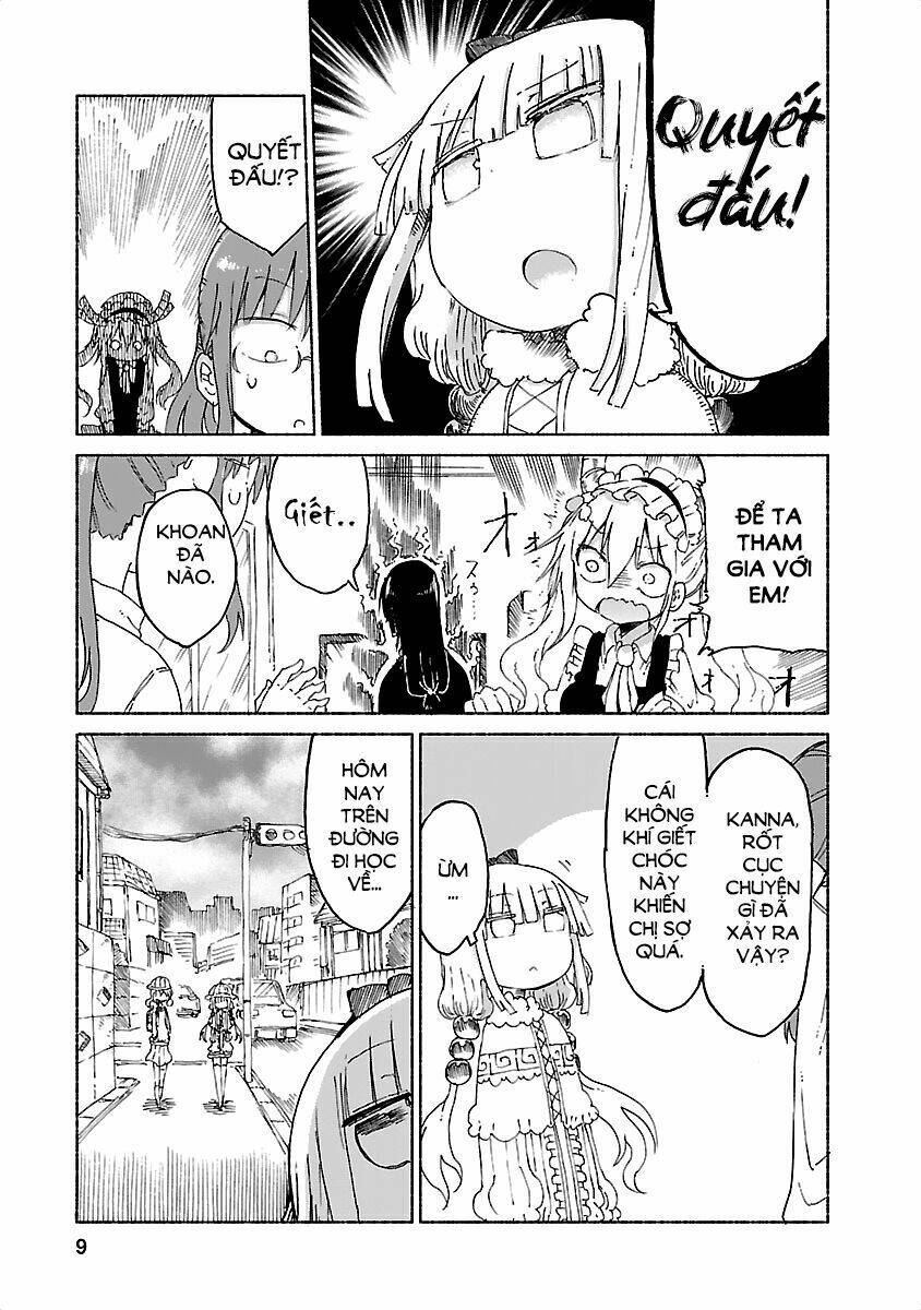 cuộc sống trả ơn của nàng rồng tohru! chapter 21: tooru và trò bóng né - Next chapter 22