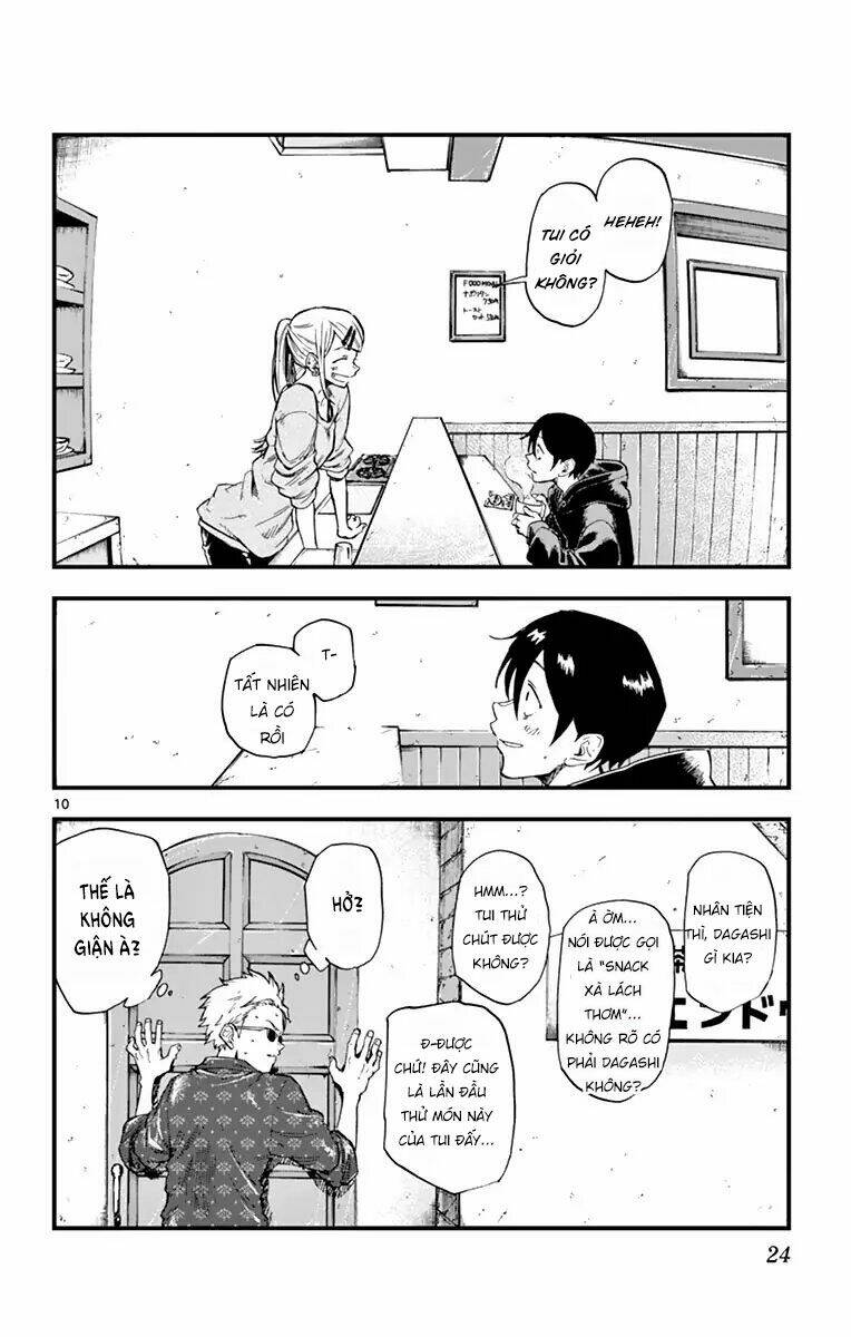 dagashi kashi chapter 157: - xà lách thơm - Next chapter 158: - chai ramune thủy tinh