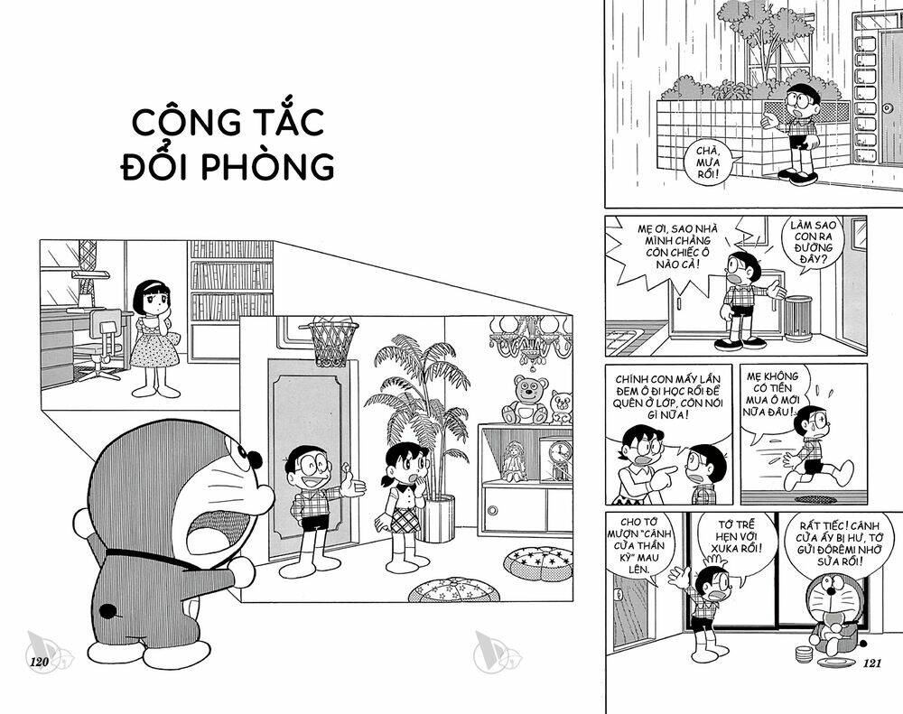 doraemon chapter 543: công tắc đổi phòng - Next chapter 544: kính lúp dự báo