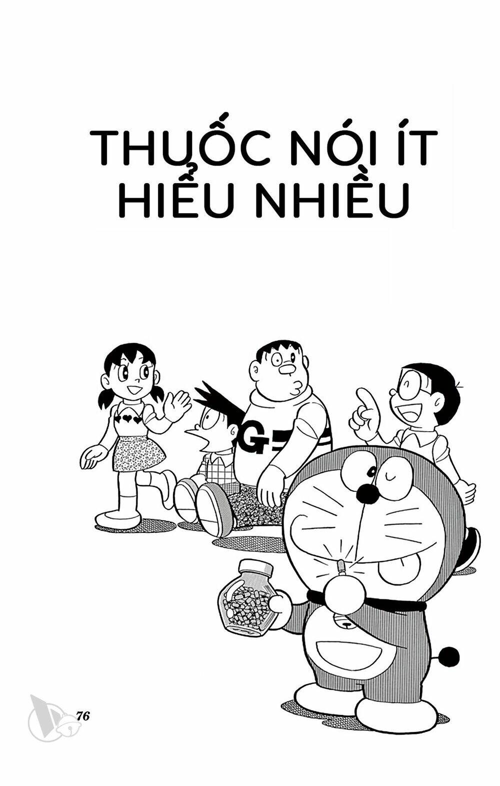 doraemon chapter 758: thuốc nói ít hiểu nhiều - Next chapter 759: máy hút chữ