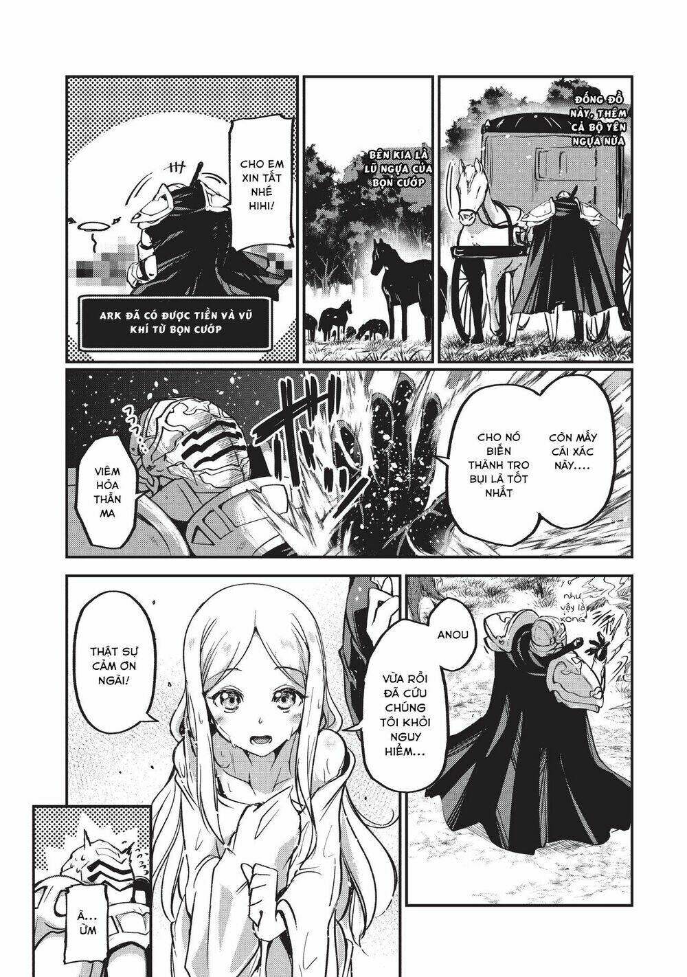 gaikotsu kishi-sama, tadaima isekai e o dekake-chū chapter 1: hành trình ở thế giới khác - Next chapter 2: kỵ sỹ bạch kim làm lính đánh thuê