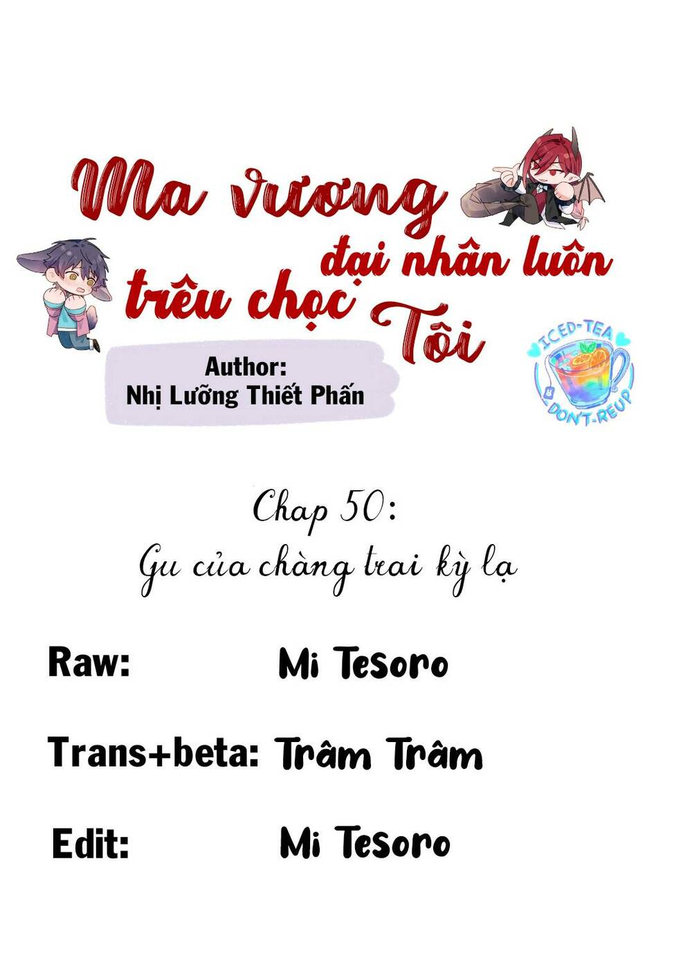 ma vương đại nhân luôn trêu chọc tôi chapter 50 - Next Chapter 50