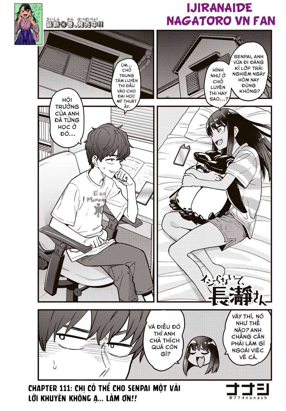 please don't bully me - nagatoro-san chapter 111: chị có thể cho senpai một vài lời khuyên không ạ... làm ơn!! - Next chapter 112: anh muốn vẽ ai vậy hả, senpai?