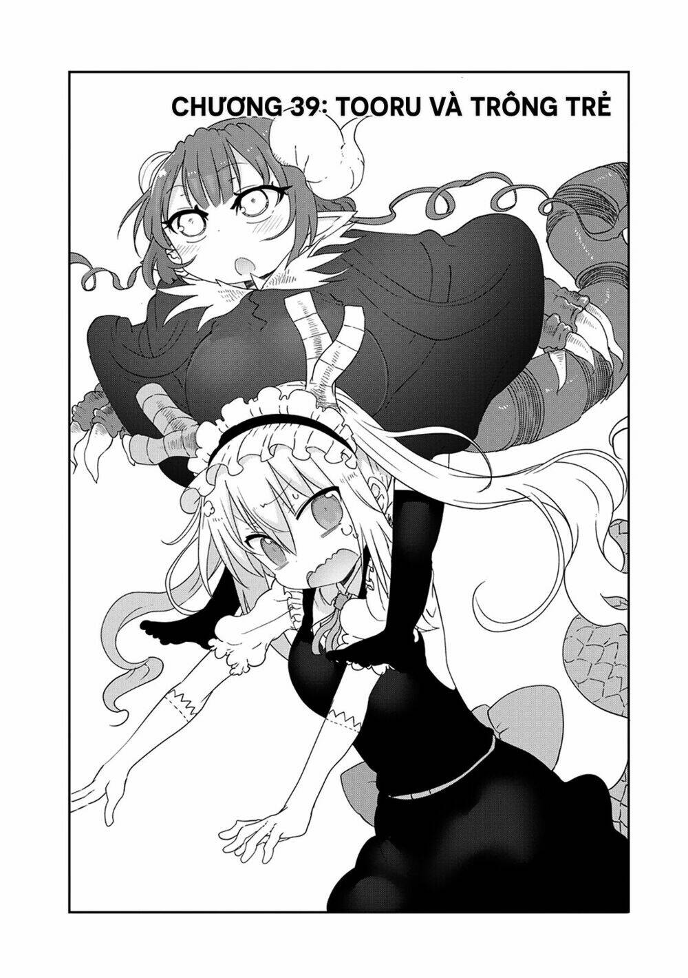 cuộc sống trả ơn của nàng rồng tohru! chapter 39: \"tooru và trông trẻ\" - Next chapter 40