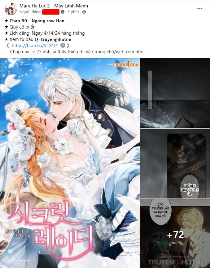 Quý Cô Bí Ẩn - Secret Lady Chapter 80.1 - Trang 2