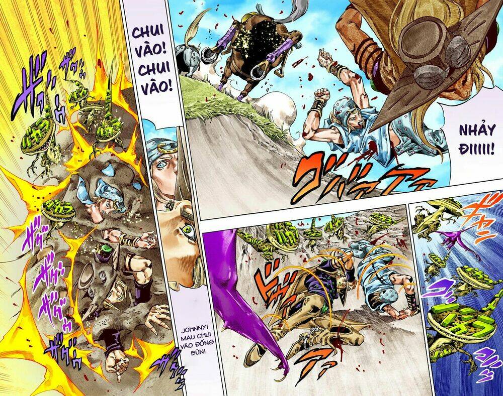 cuộc phiêu lưu bí ẩn phần 7: steel ball run chapter 42: slient way phần 3 - Next chapter 43: slient way phần 4