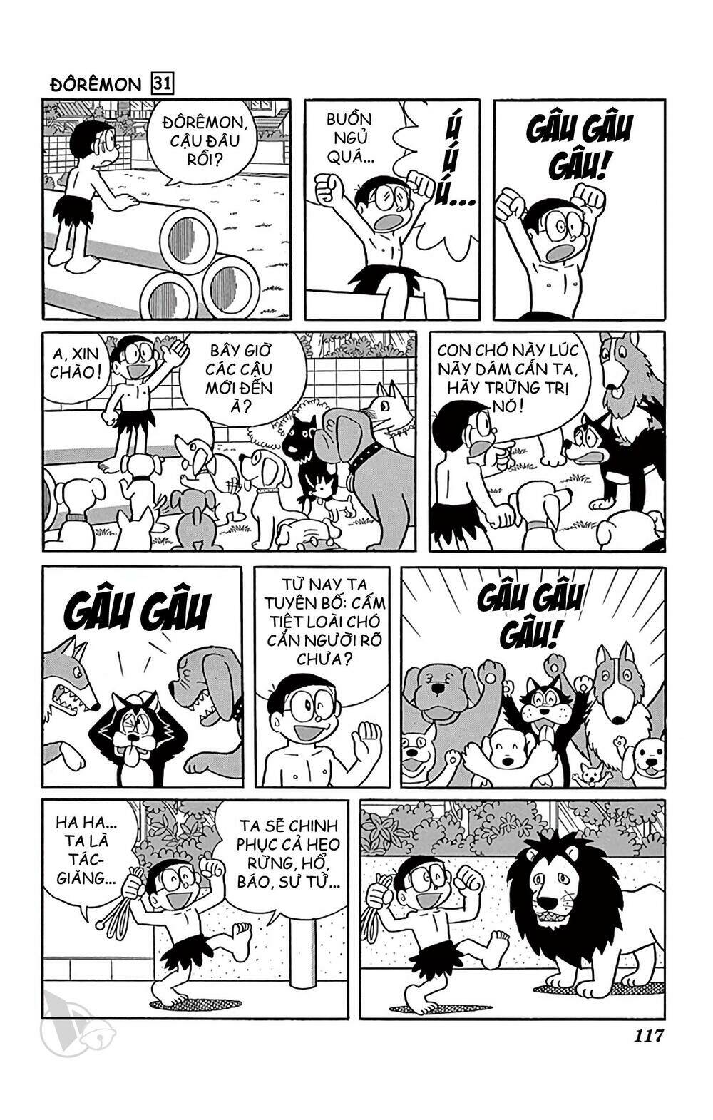 doraemon chapter 558: quần đùi tarzan - Next 559