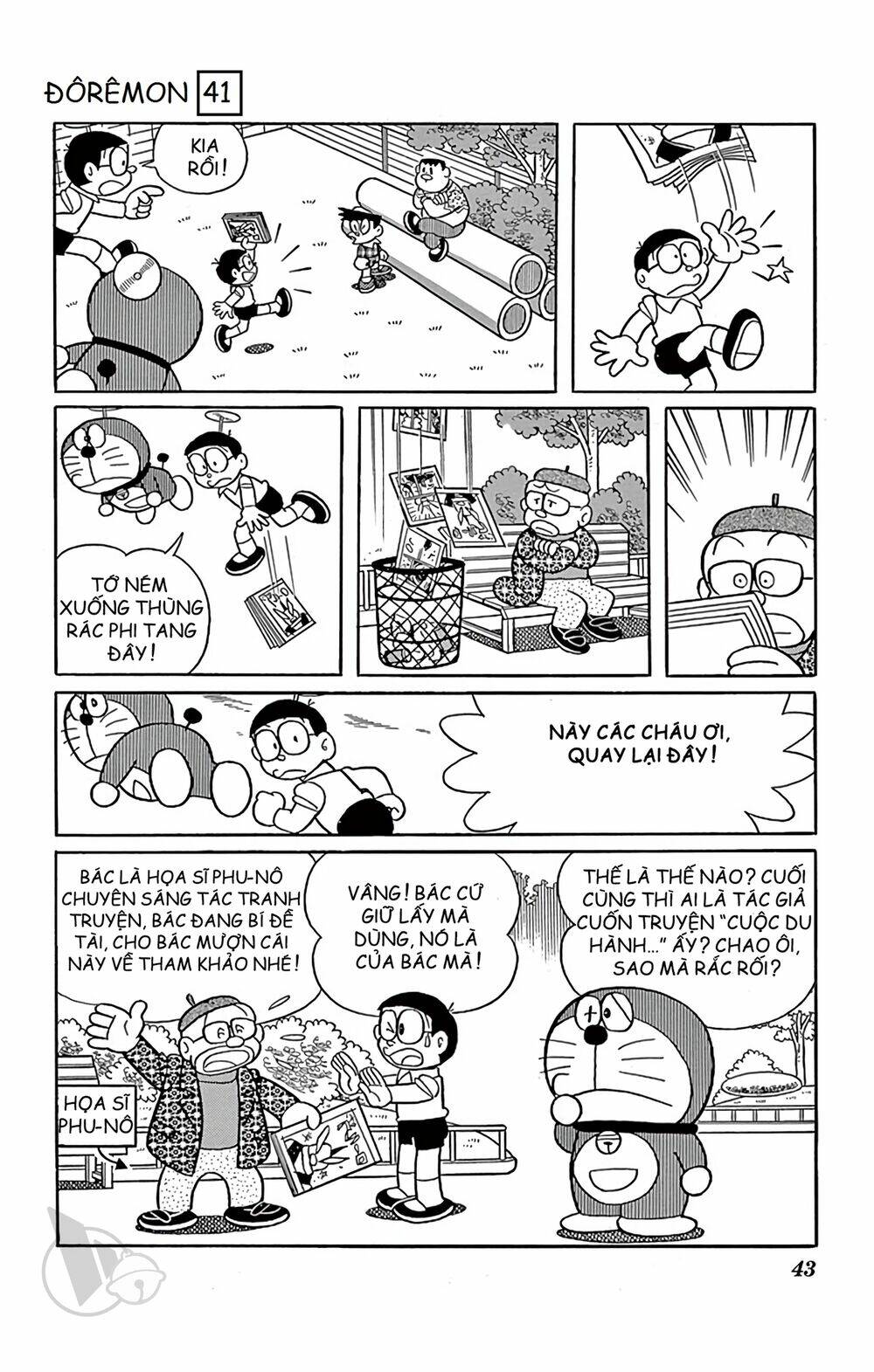 doraemon chapter 736: thẻ mượn sách tương lai - Next chapter 737: Đôi tay cho mướn