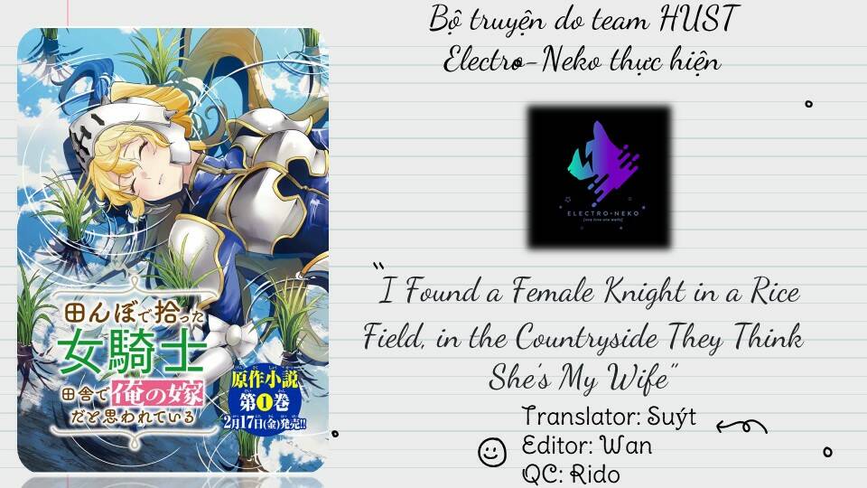 i found a female knight in a rice field, in the countryside they think she’s my wife chương 11 - Next Chapter 11