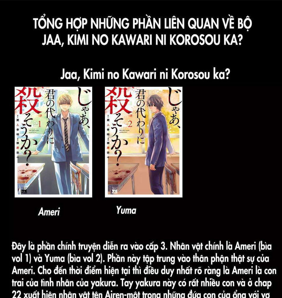 jaa kimi no kawari ni korosou ka ~ prequel (tiền truyện) chapter 1 - Next chapter 2