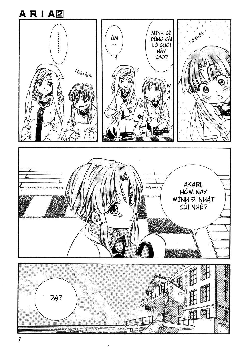 ARIA Chapter 6: - Đom đóm tuyết - Next Chapter 7: - Chốn đào nguyên