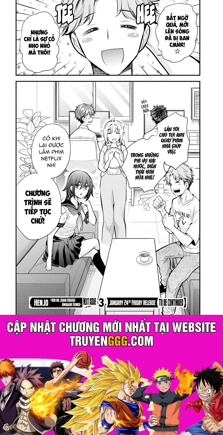 Henjo - Hen Na Joshi Kousei Amaguri Chiko Chapter 129 - Trang 2