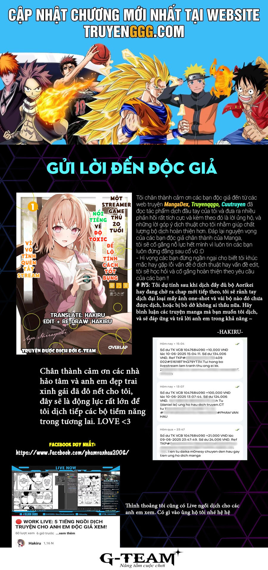 Aorikei Game Haishinsha (20-Sai), Haishin No Kiri Wasure Ni Yori Ii Hito Bare Suru. Chapter 3 - Trang 2