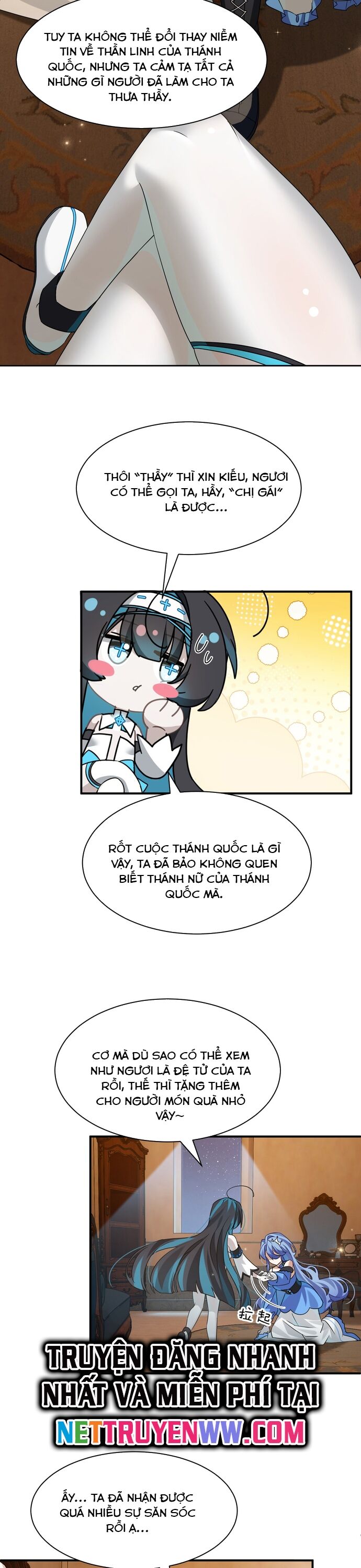 Xuyên Không Mãn Cấp Như Tôi Tại Sao Lại Là Quý Cô Mục Sư Chứ Chapter 6 - Trang 2