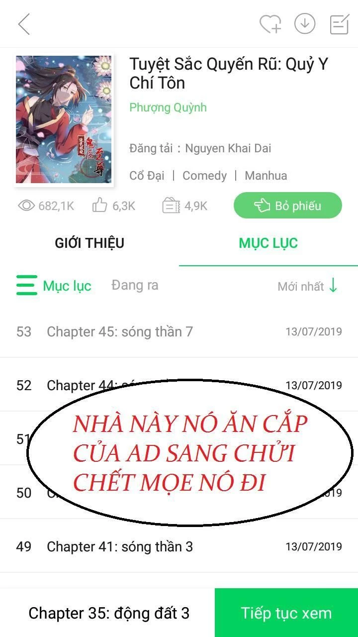 Tuyệt Sắc Quyến Rũ: Quỷ Y Chí Tôn Chapter 53 - Trang 4