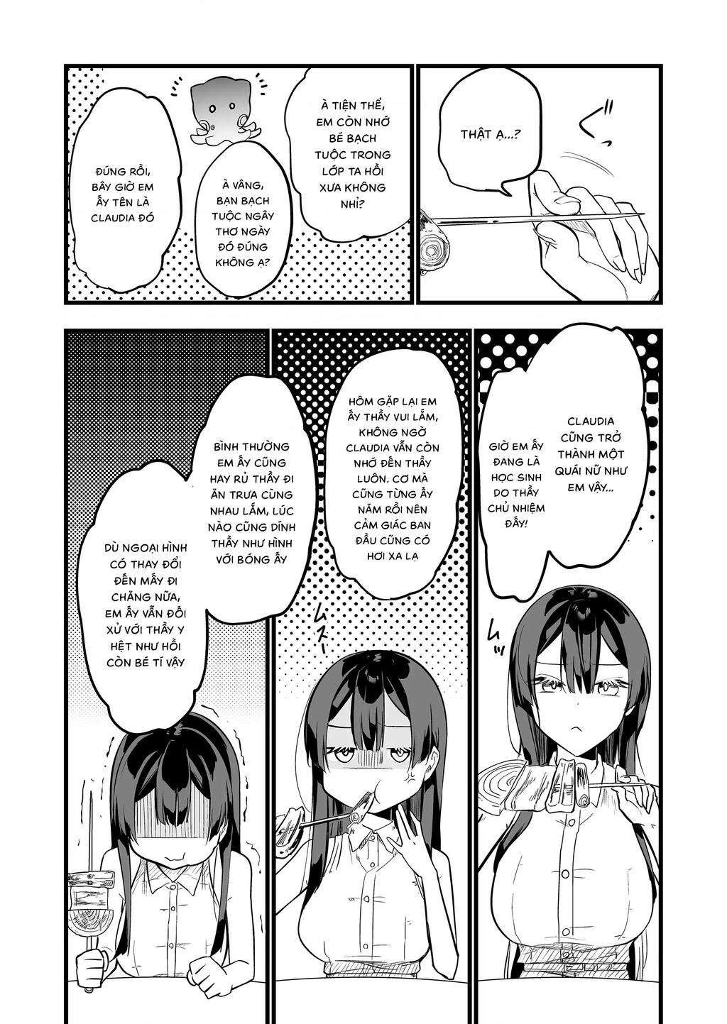 Con Quái Vật Mà Tôi Dạy Dỗ Năm Xưa Đã Hóa Thành Một Thiếu Nữ Xinh Đẹp Và Đến Gặp Tôi. Chapter 4 - Trang 4