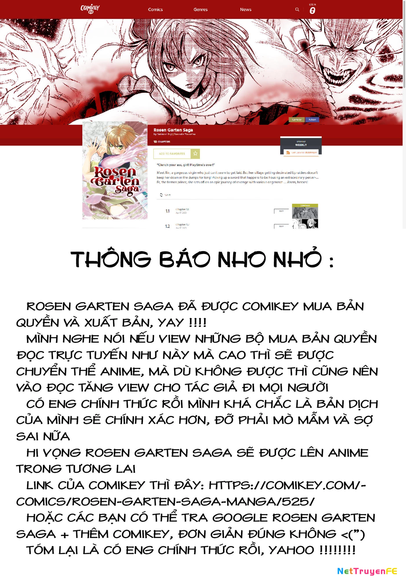 Rosen Garten Saga Chapter 42 - Trang 3