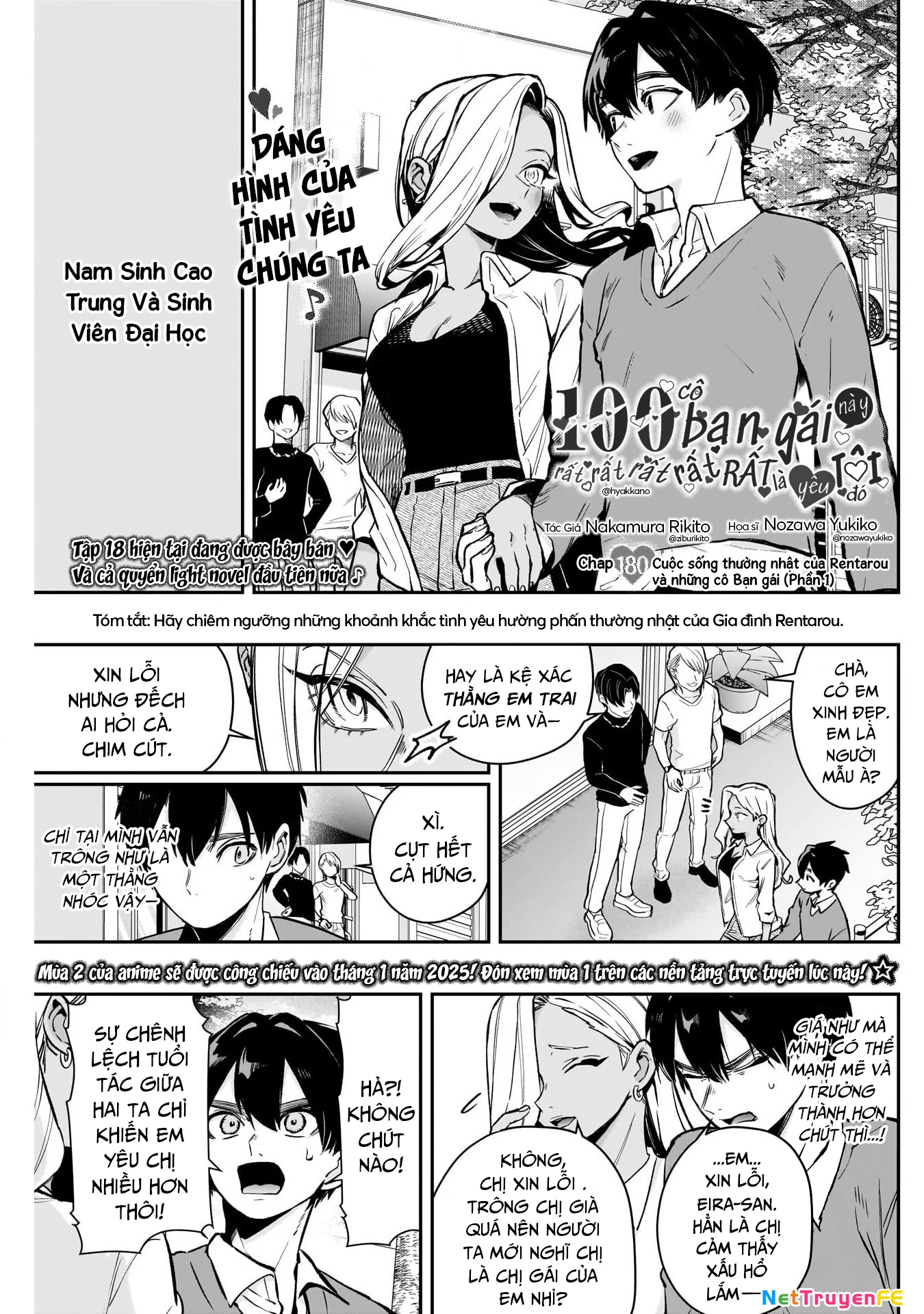 Kimi No Koto Ga Dai Dai Dai Dai Daisuki Na 100-Ri No Kanojo Chapter 180 - Trang 3