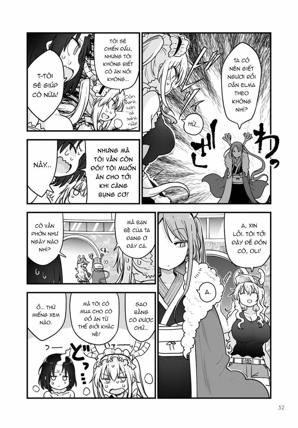 cuộc sống trả ơn của nàng rồng tohru! chapter 111: \"tooru và jida\" - Next chapter 112: \"terne, elma và tooru\"