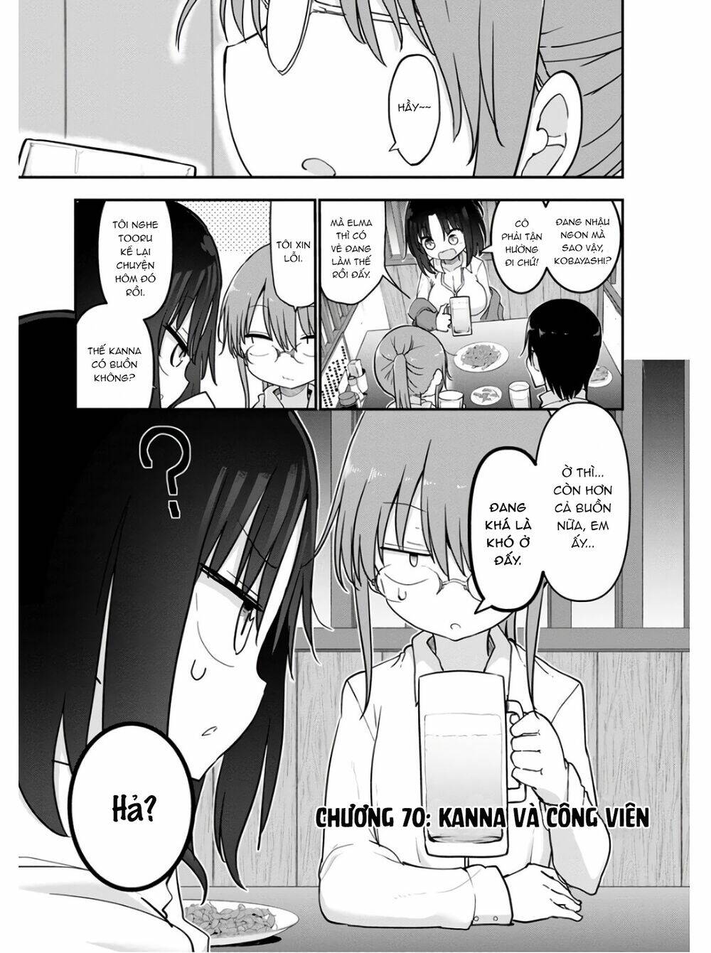 cuộc sống trả ơn của nàng rồng tohru! chapter 70: \"kanna và công viên\" - Next chapter 71: \"kobayashi và những lá thư\"