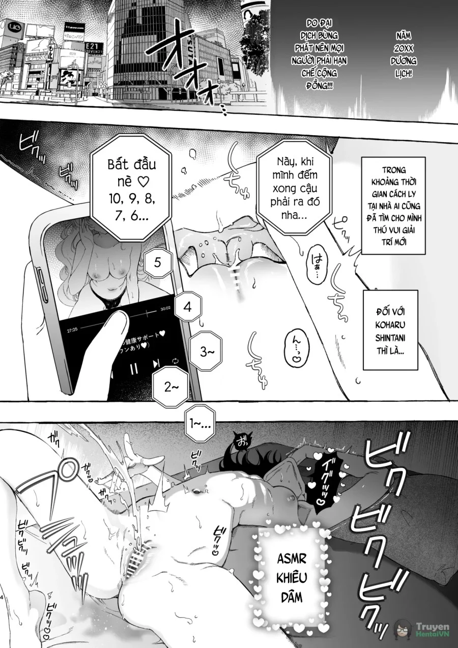 MIMI DE KOISHITA DOURYOU ~ONASUPPO ONSEI OTAKU ONNA GA DOURYOU NO KOE NI HANNOU SHITE IKIMAKURI Oneshort - Trang 2