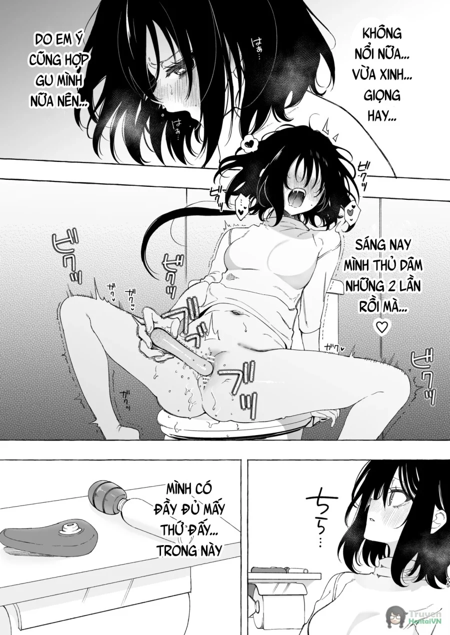MIMI DE KOISHITA DOURYOU ~ONASUPPO ONSEI OTAKU ONNA GA DOURYOU NO KOE NI HANNOU SHITE IKIMAKURI Oneshort - Trang 2