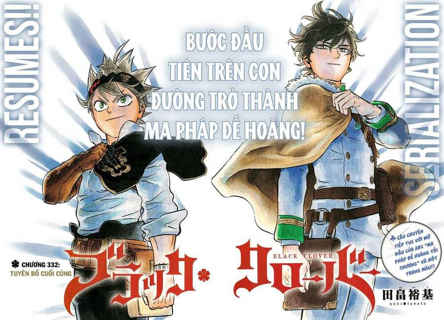 Black Clover - Thế Giới Phép Thuật Chapter 332 - Next Chapter 333