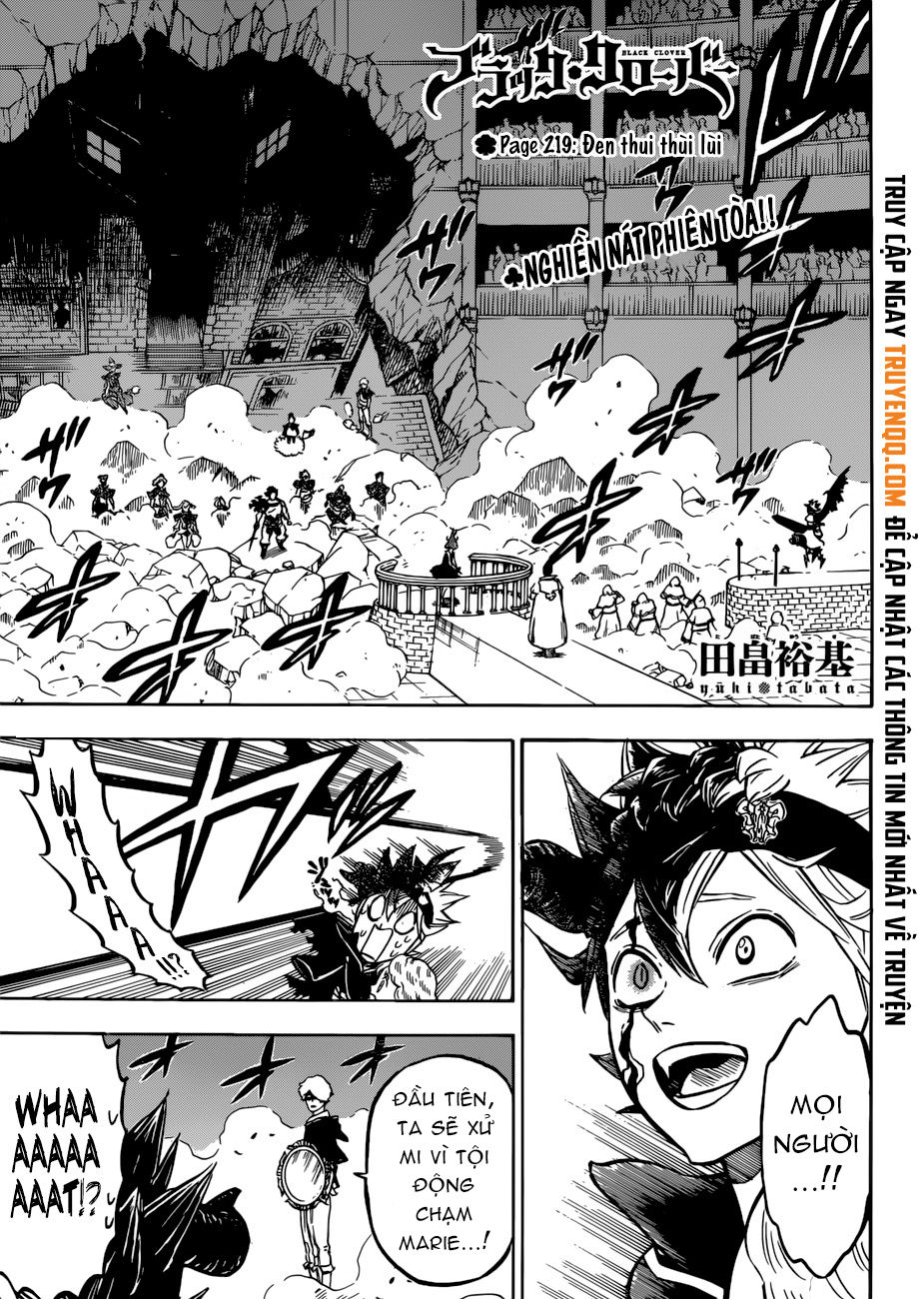 Black Clover - Thế Giới Phép Thuật Chapter 219 - Next Chapter 220