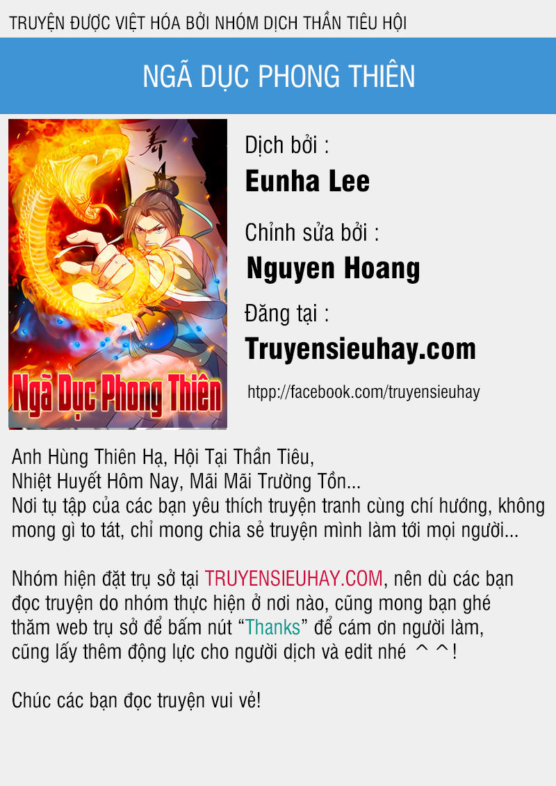 Ngã Dục Phong Thiên Chapter 105 - Next Chapter 106