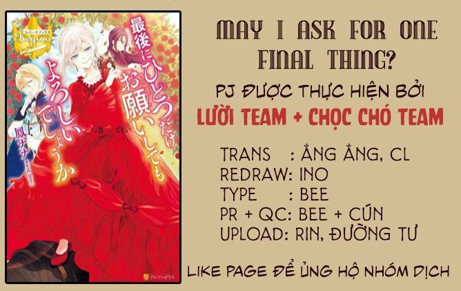 Tôi Có Thể Thỉnh Cầu Một Điều Cuối Cùng? Chapter 3 - Next Chapter 4