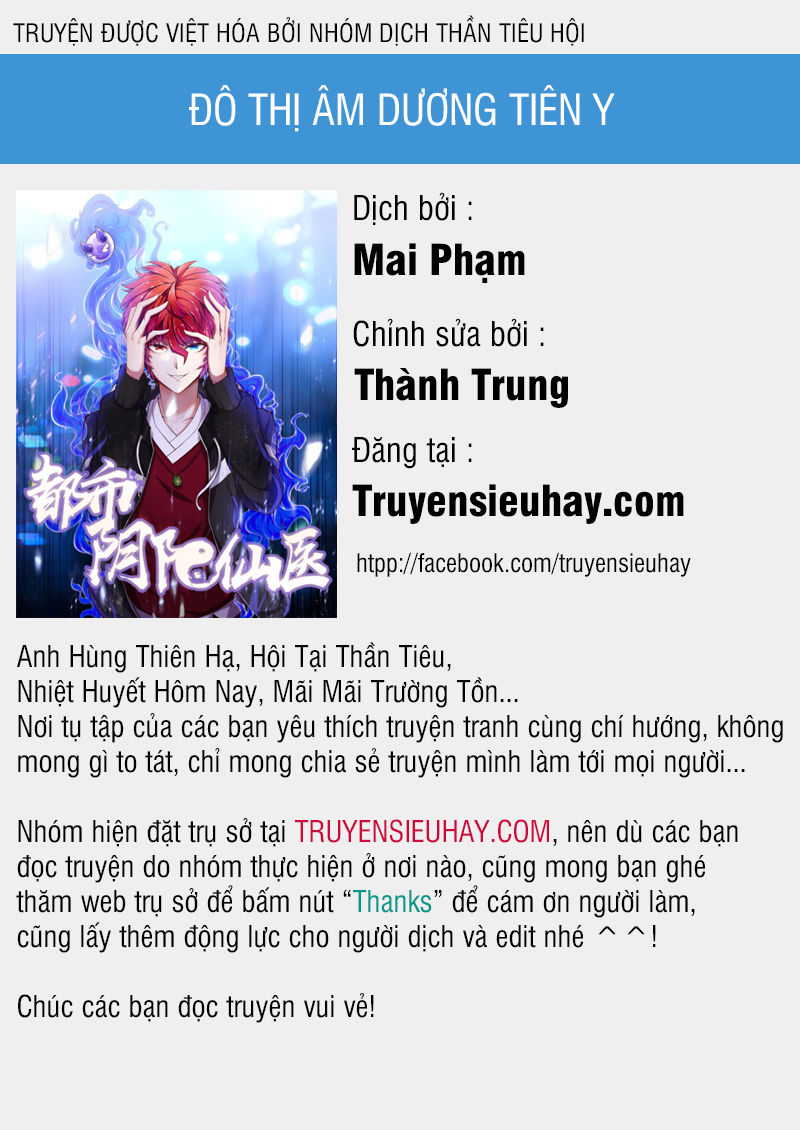 Đô Thị Âm Dương Tiên Y Chapter 2 - Next Chapter 3