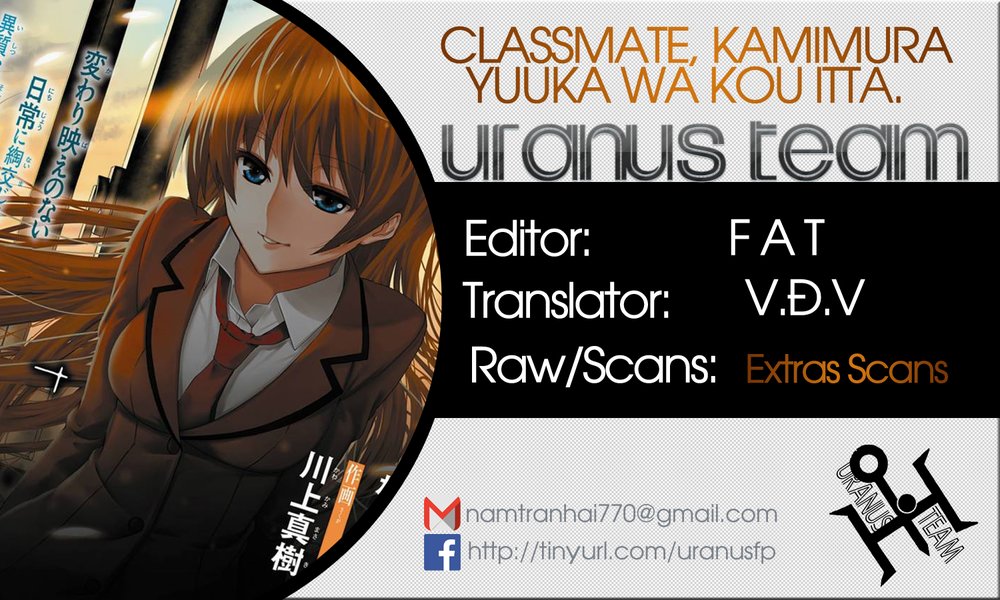 Classmate, Kamimura Yuuka Wa Kou Itta Chapter 10 - Next Chapter 10.5