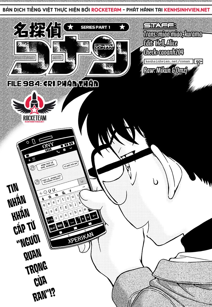 Thám Tử Conan Chapter 984 - Next Chapter 985