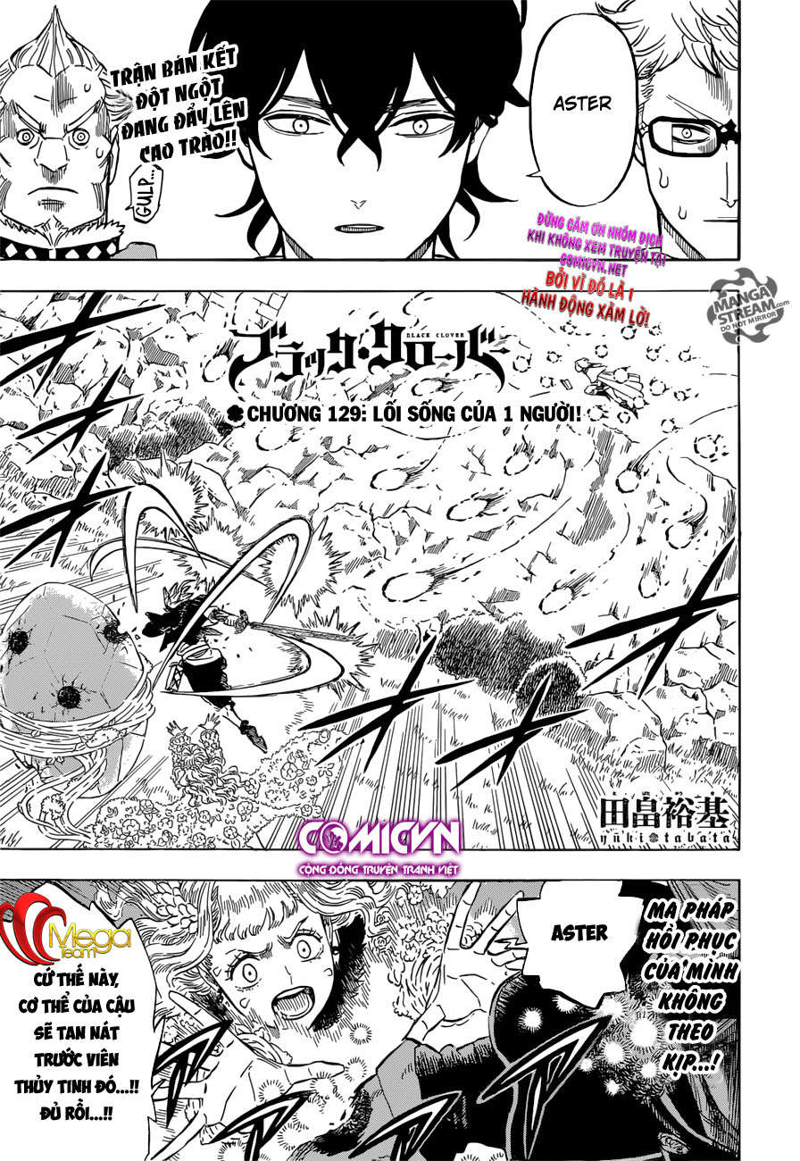 Black Clover - Thế Giới Phép Thuật Chapter 129 - Next Chapter 130