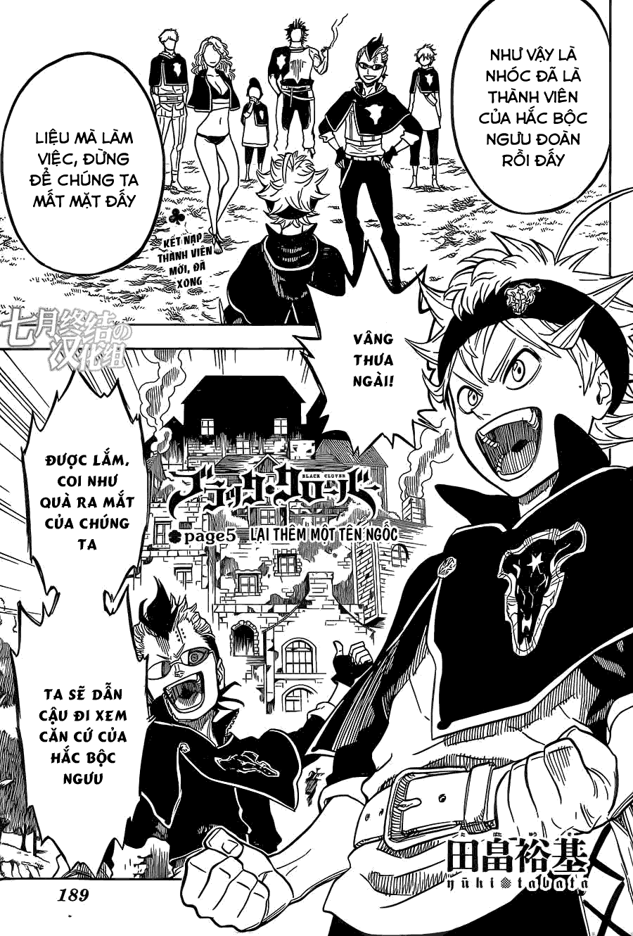 Black Clover - Thế Giới Phép Thuật Chapter 5 - Next Chapter 6