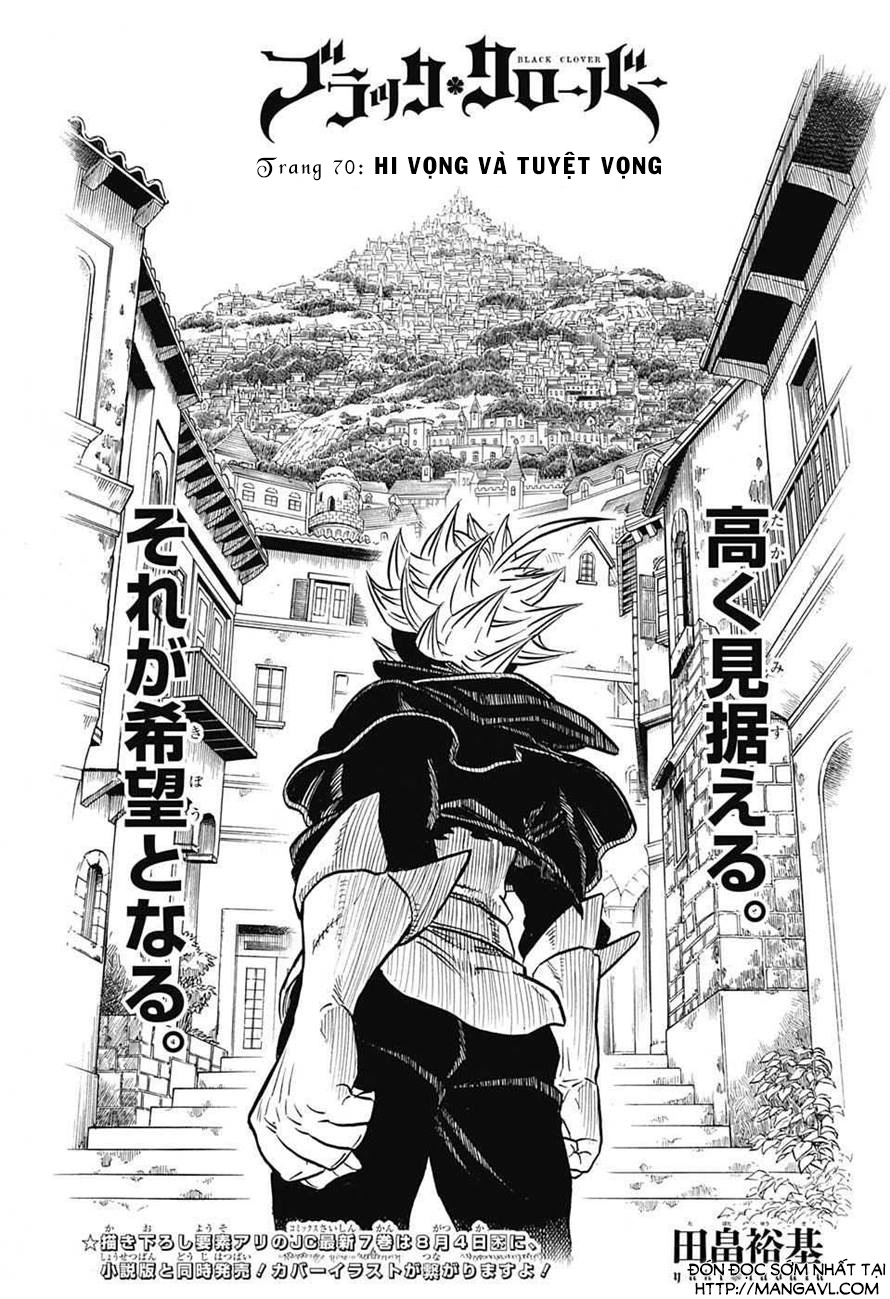 Black Clover - Thế Giới Phép Thuật Chapter 70 - Next Chapter 71