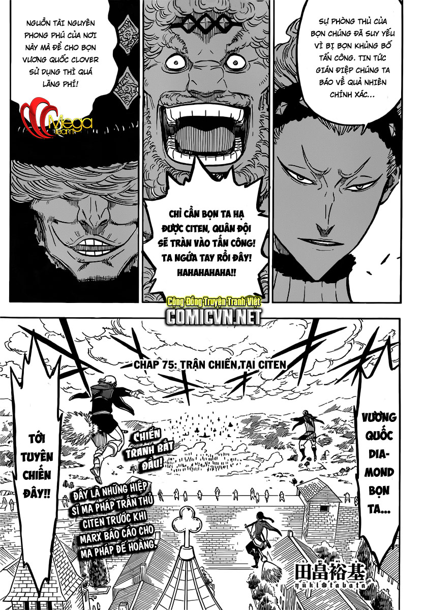 Black Clover - Thế Giới Phép Thuật Chapter 75 - Next Chapter 76