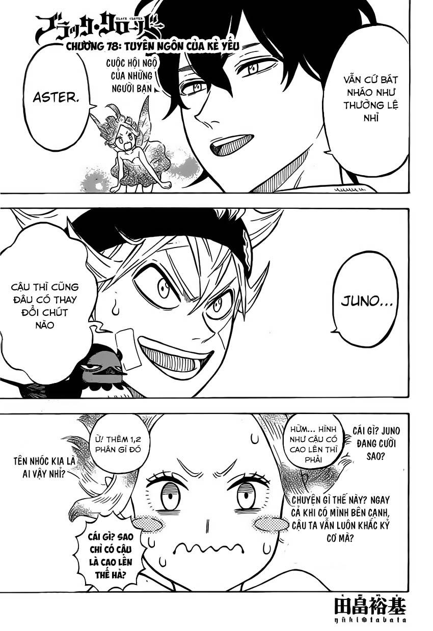 Black Clover - Thế Giới Phép Thuật Chapter 78 - Next Chapter 79