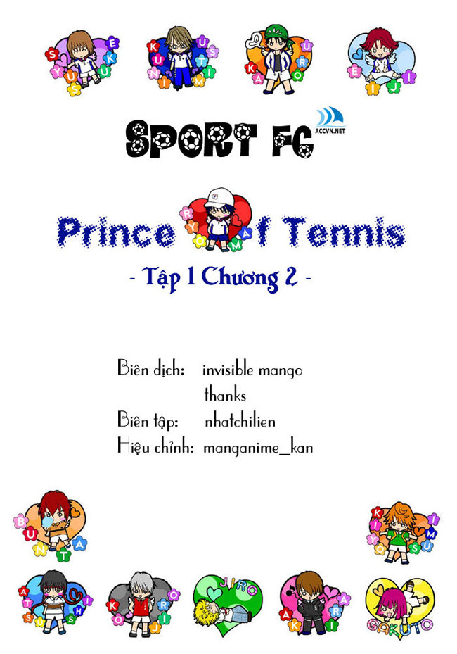 Hoàng Tử Tennis Chapter 2 - Trang 3